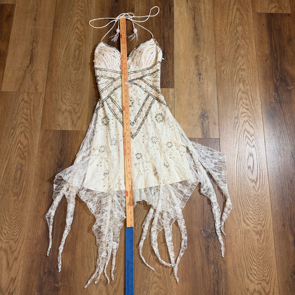 Vintage Y2K Beaded Dress Vintage Beaded Dress Sue Wong Wedding Dress Lace Fairy - Picture 8 of 15